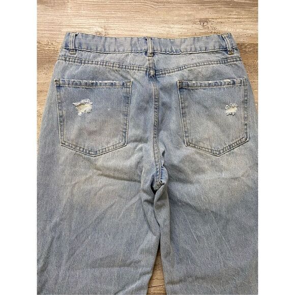 Blue Spice Jeans 90s Straight Leg Distressed Juniors Size 9 - Picture 5 of 5